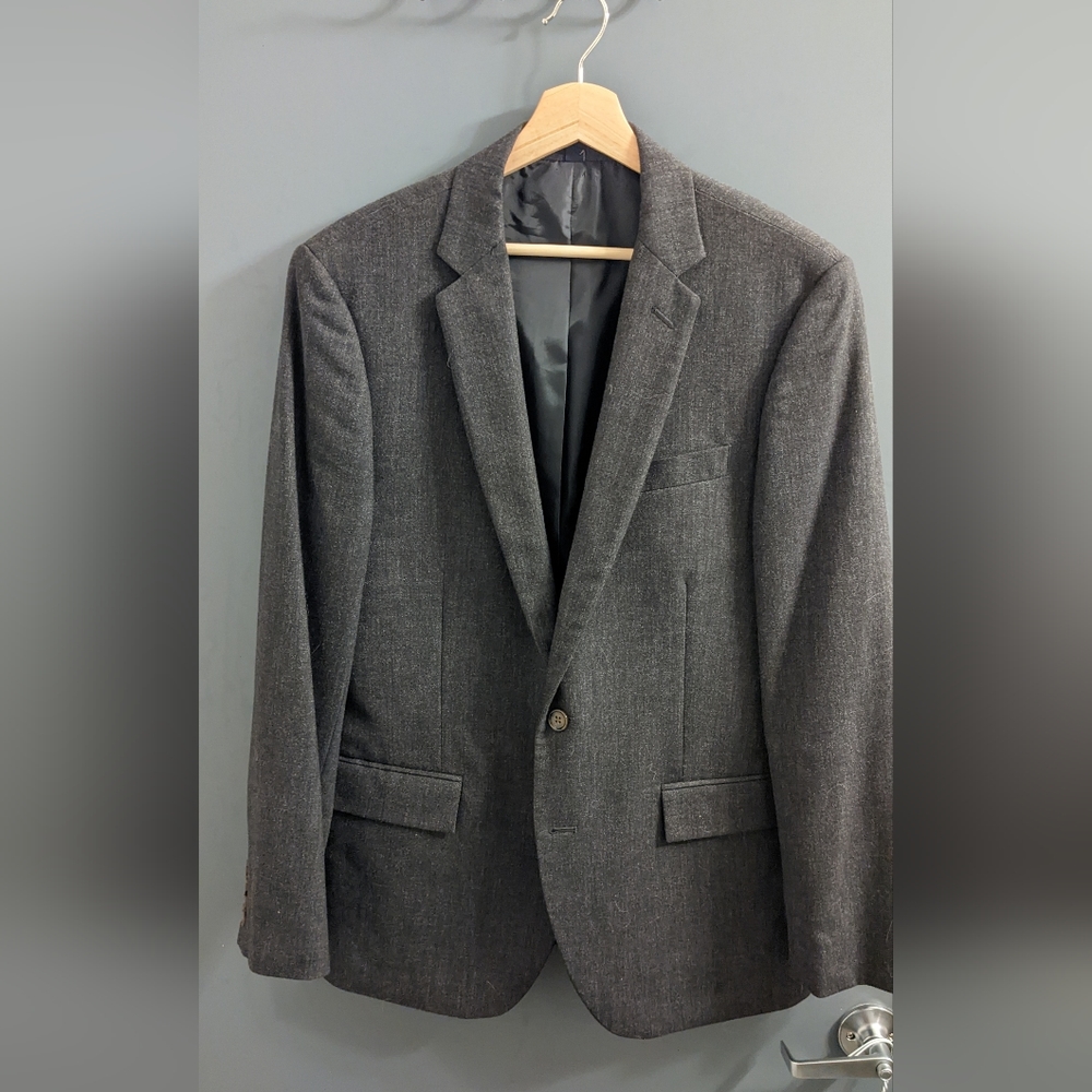 J. Crew Factory Thompson Gray Wool Suit